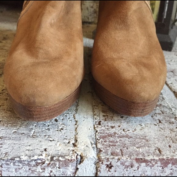 Michael Kors suede platform heeled booties size 10 - Picture 5 of 10